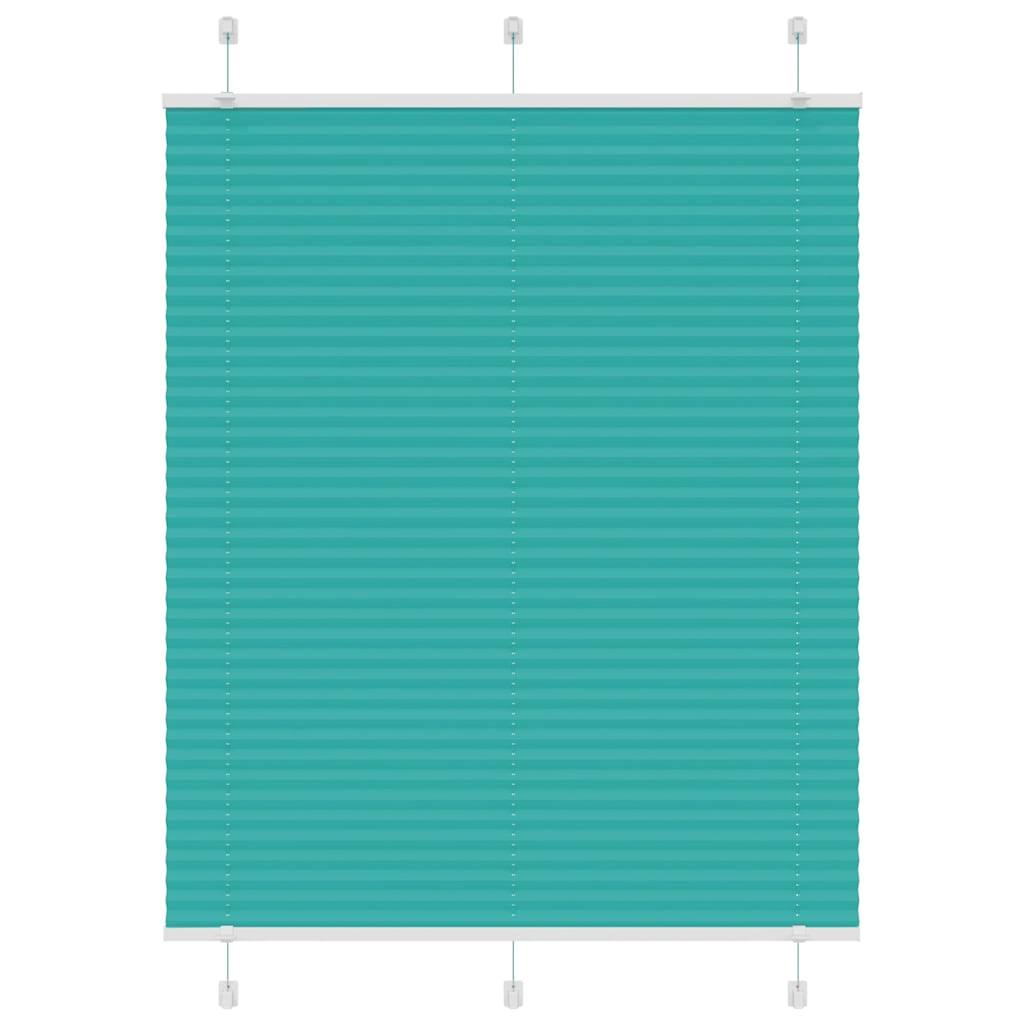 Plissé rolgordijn 110x100 cm stofbreedte 109,4cm petrol groen