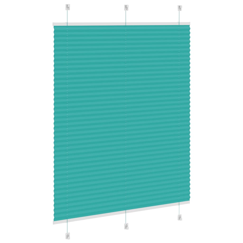 Plissé rolgordijn 110x100 cm stofbreedte 109,4cm petrol groen