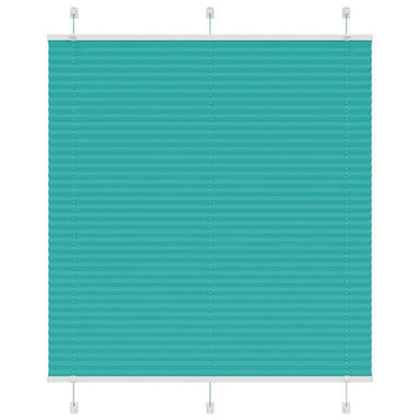 Plissé rolgordijn 115x100cm stofbreedte 114,4cm petrol groen