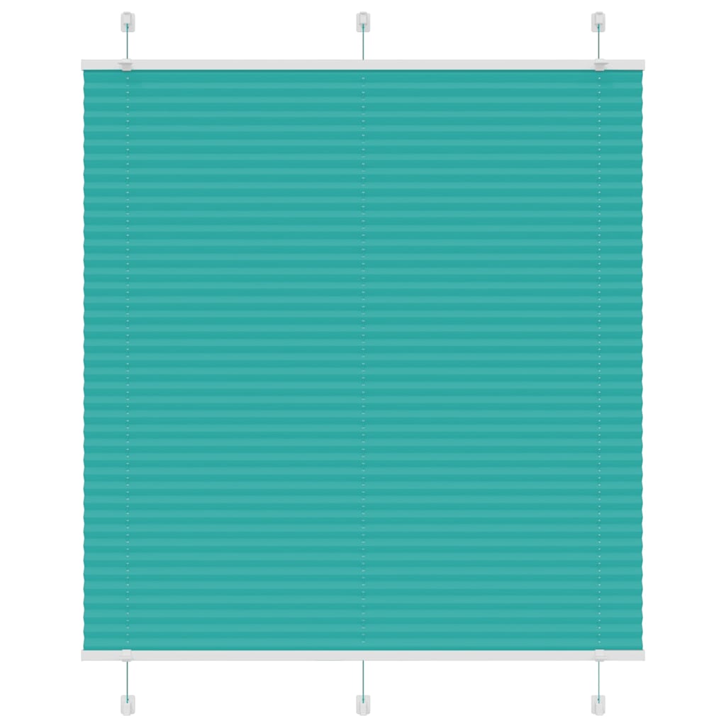 Plissé rolgordijn 120x100cm stofbreedte 119,4cm petrol groen