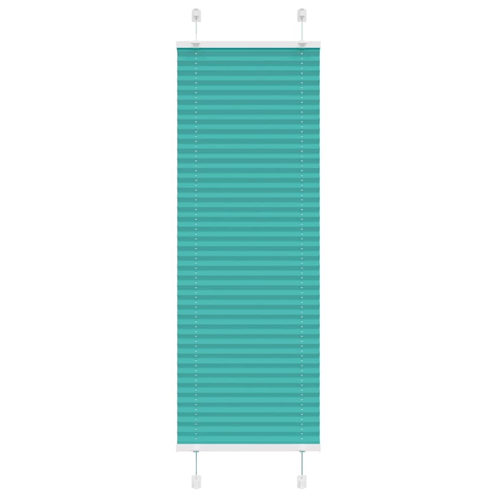 Plissé rolgordijn 40x150 cm stofbreedte 39,4 cm petrol groen