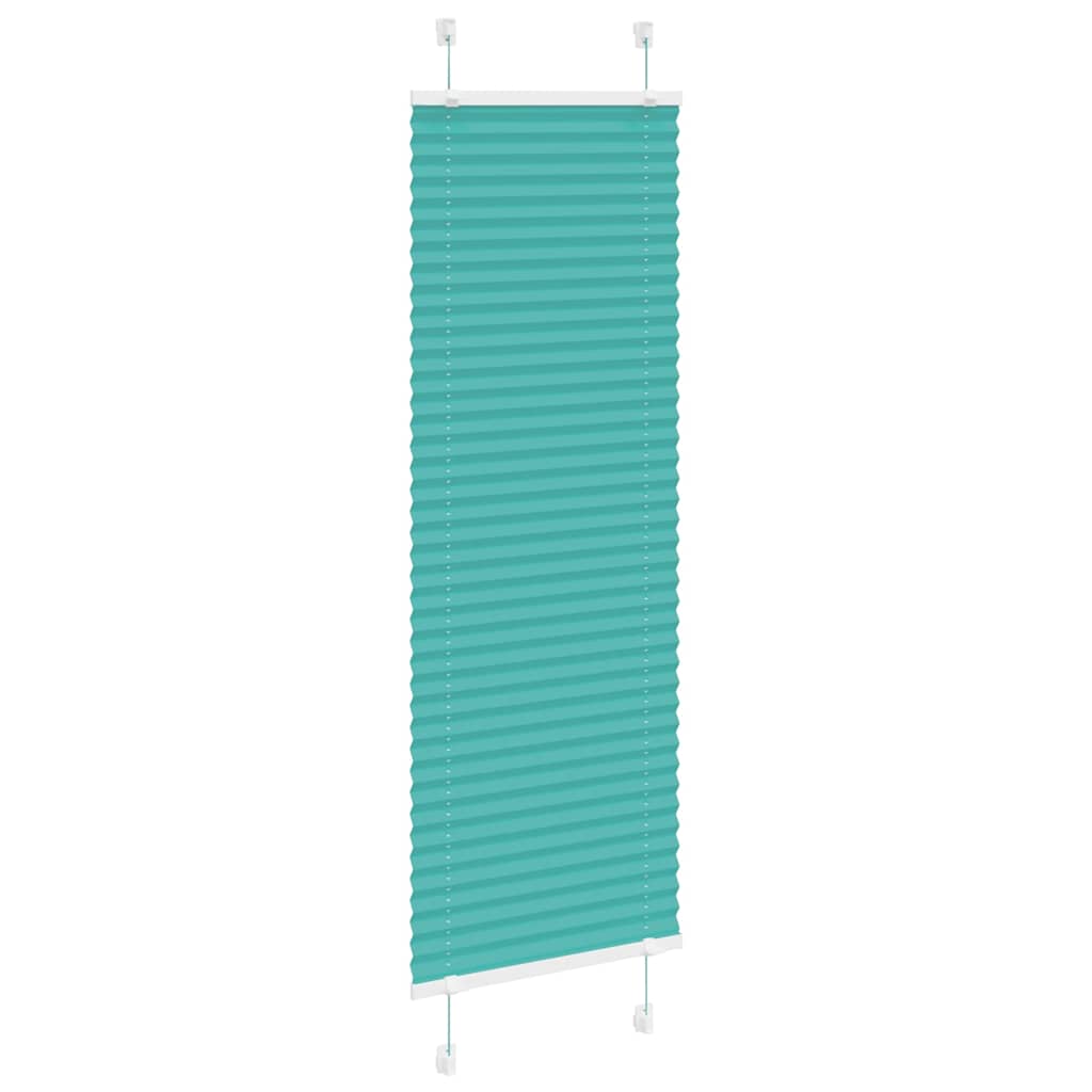 Plissé rolgordijn 40x150 cm stofbreedte 39,4 cm petrol groen