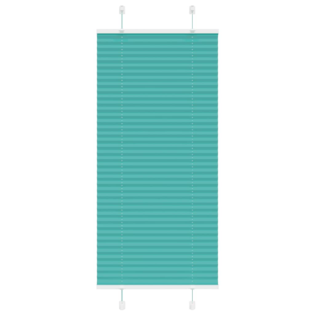 Plissé rolgordijn 60x150 cm stofbreedte 59,4 cm petrol groen