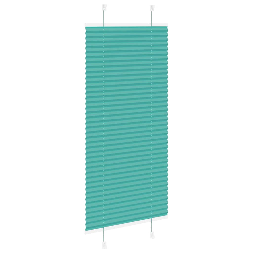 Plissé rolgordijn 60x150 cm stofbreedte 59,4 cm petrol groen