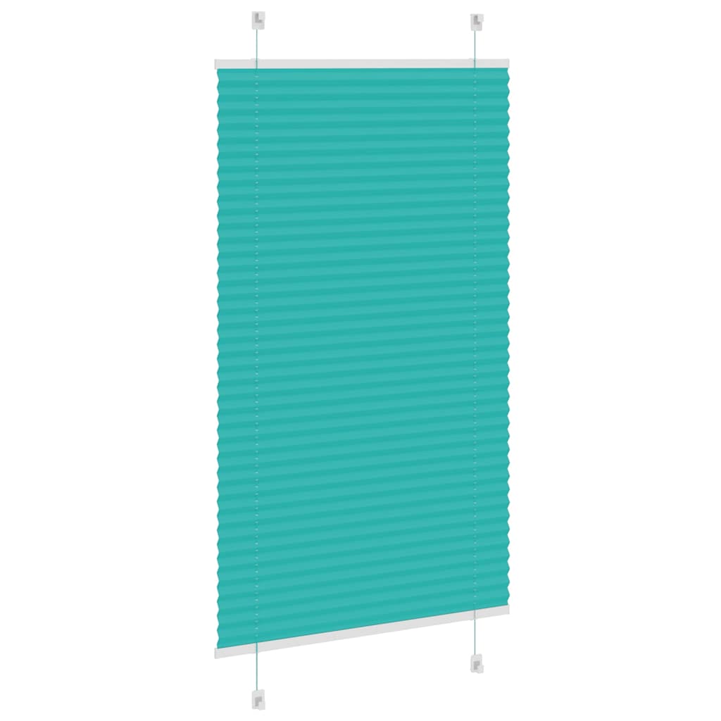 Plissé rolgordijn 75x150 cm stofbreedte 74,4 cm petrol groen