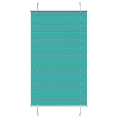 Plissé rolgordijn 80x150 cm stofbreedte 79,4 cm petrol groen