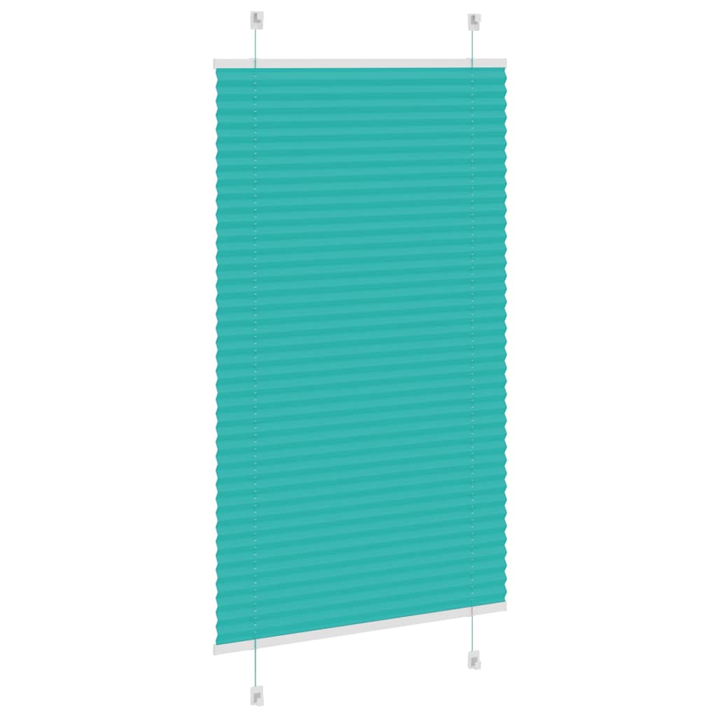 Plissé rolgordijn 80x150 cm stofbreedte 79,4 cm petrol groen