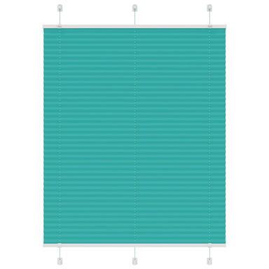 Plissé rolgordijn 105x150cm stofbreedte 104,4cm petrol groen