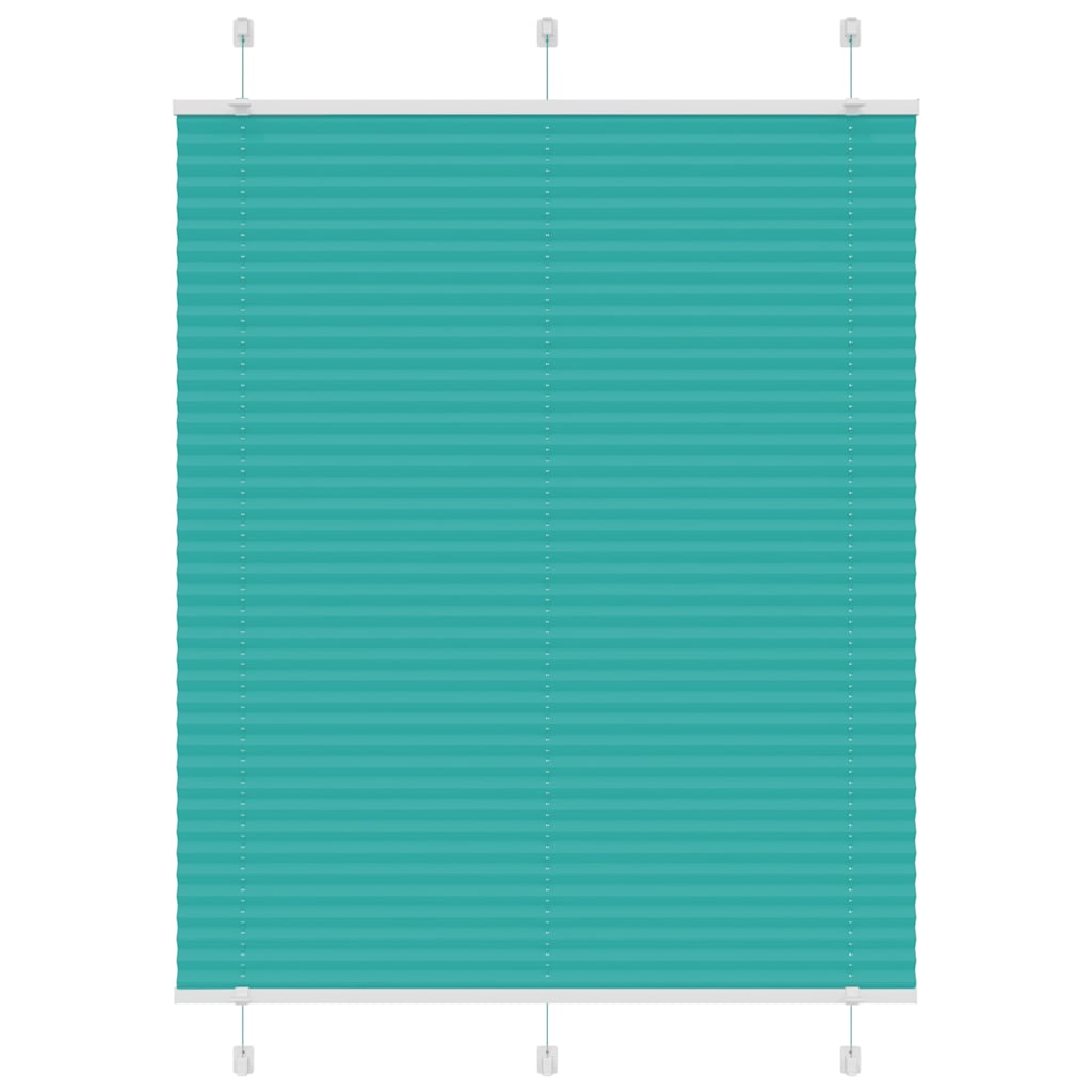 Plissé rolgordijn 110x150cm stofbreedte 109,4cm petrol groen