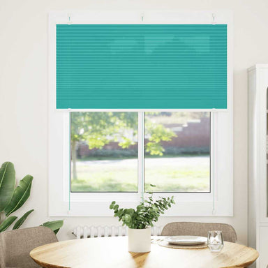 Plissé rolgordijn 115x150cm stofbreedte 114,4cm petrol groen