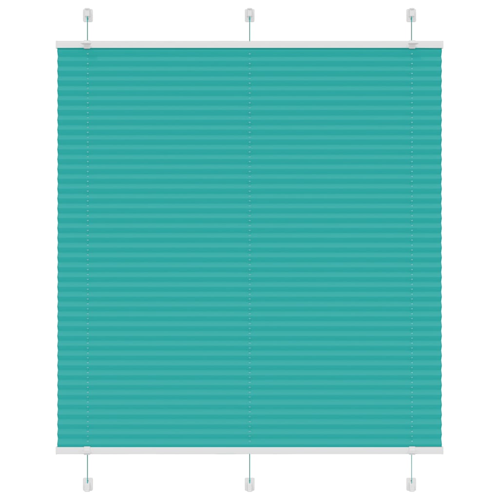 Plissé rolgordijn 120x150cm stofbreedte 119,4cm petrol groen