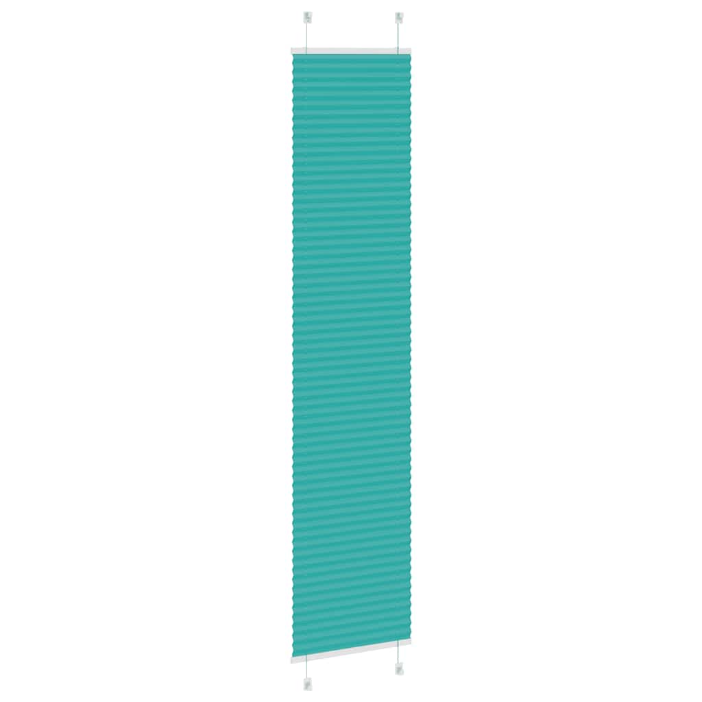 Plissé rolgordijn 40x200 cm stofbreedte 39,4 cm petrol groen