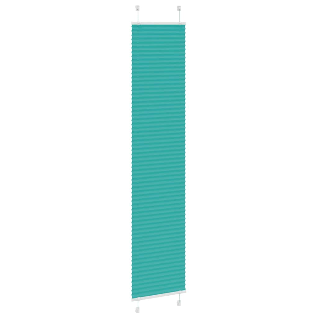 Plissé rolgordijn 50x200 cm stofbreedte 49,4 cm petrol groen