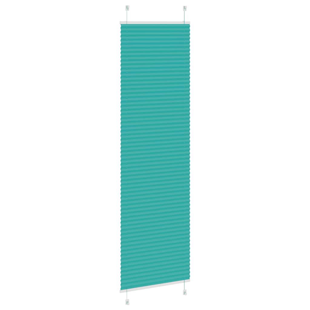 Plissé rolgordijn 60x200 cm stofbreedte 59,4 cm petrol groen