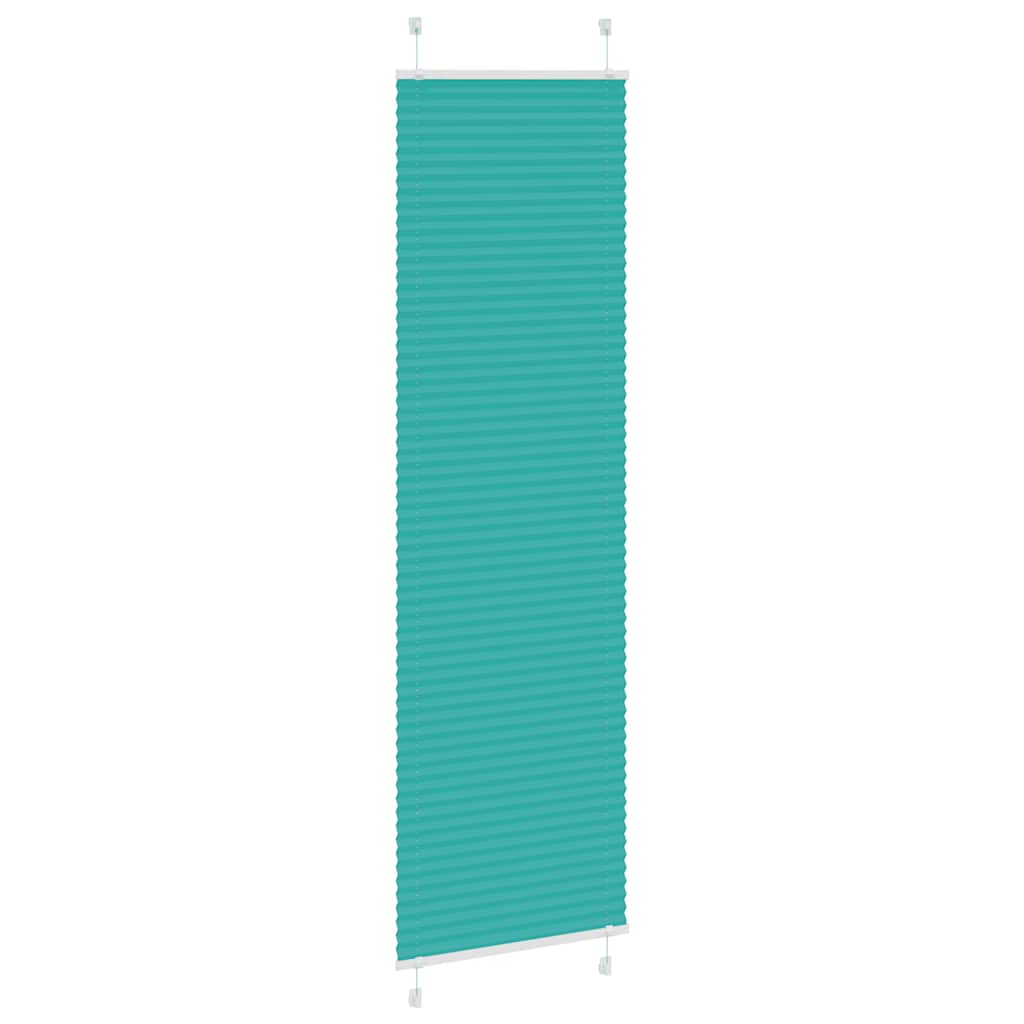 Plissé rolgordijn 65x200 cm stofbreedte 64,4 cm petrol groen