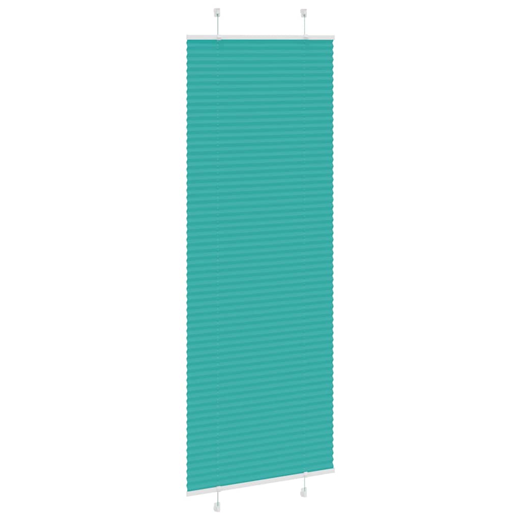 Plissé rolgordijn 70x200 cm stofbreedte 69,4 cm petrol groen