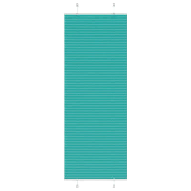 Plissé rolgordijn 75x200 cm stofbreedte 74,4 cm petrol groen