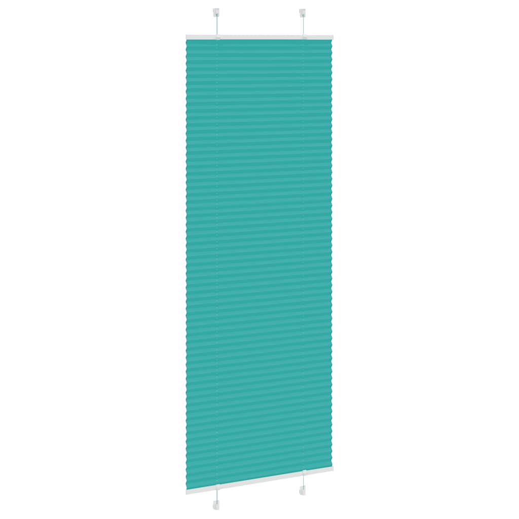 Plissé rolgordijn 80x200 cm stofbreedte 79,4 cm petrol groen