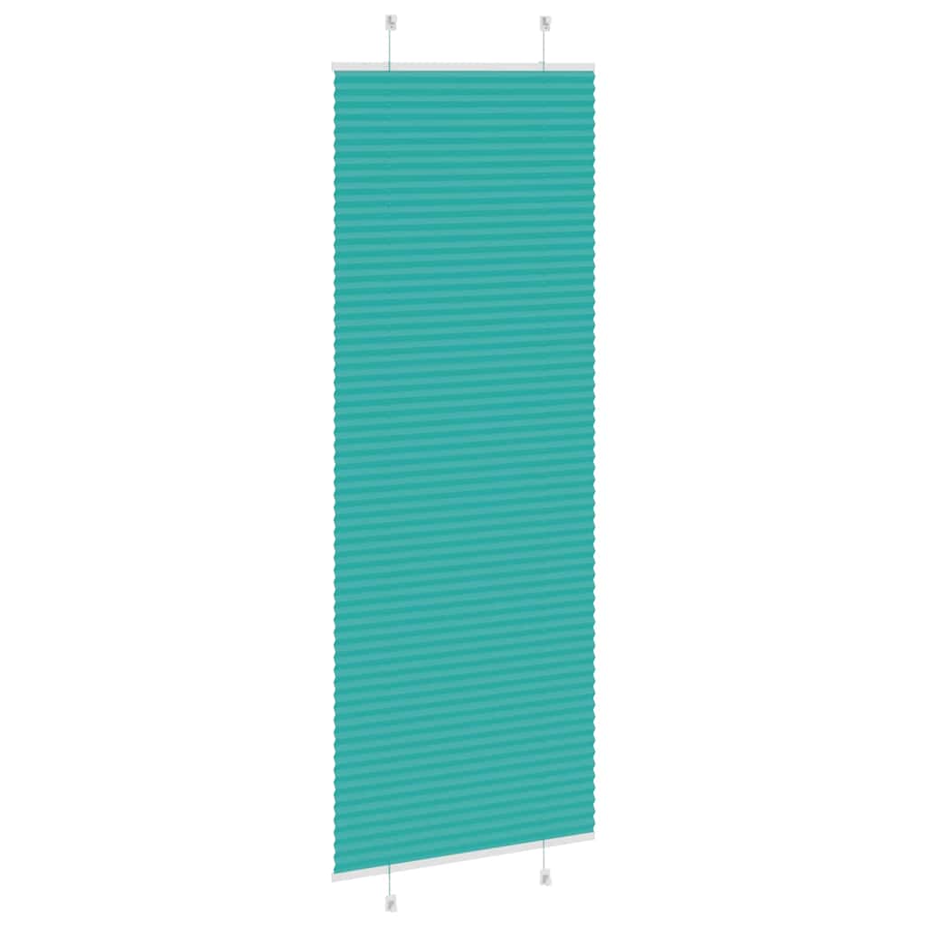 Plissé rolgordijn 80x200 cm stofbreedte 79,4 cm petrol groen