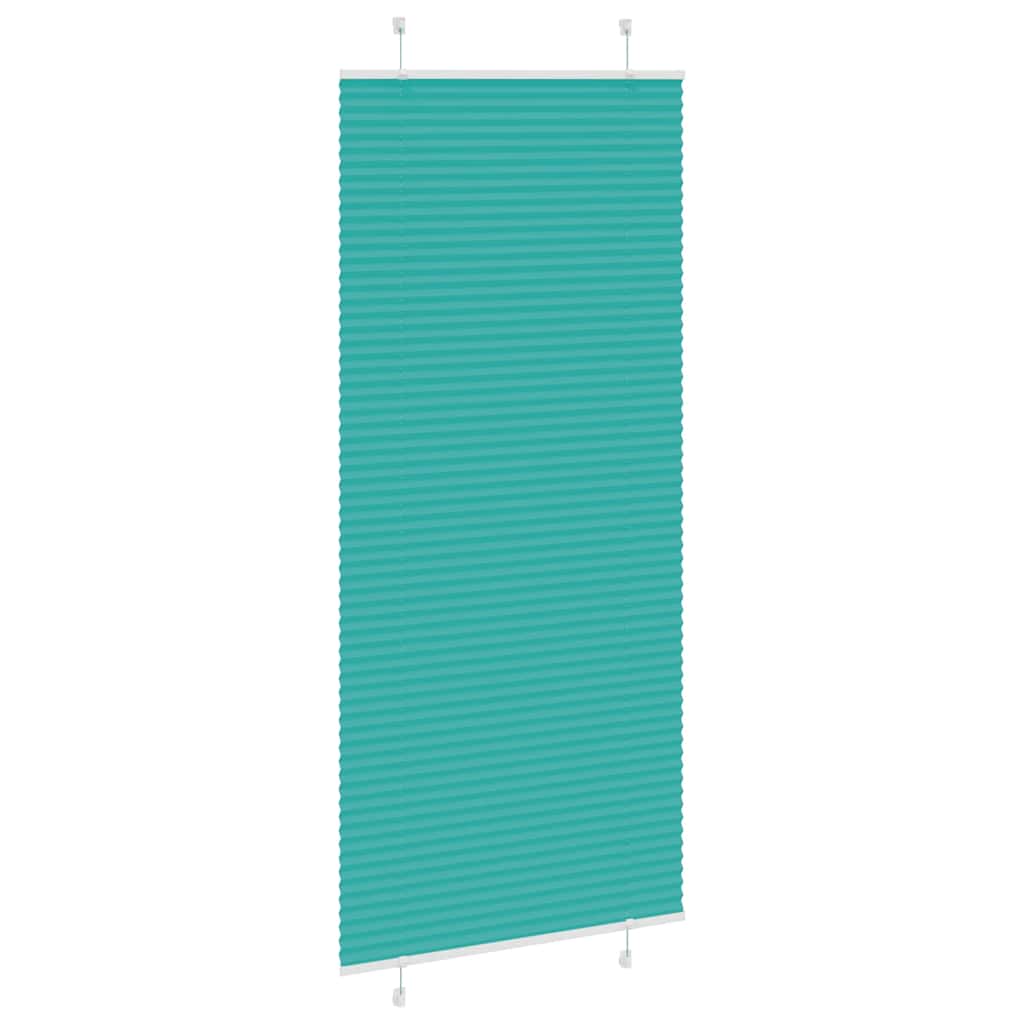 Plissé rolgordijn 90x200 cm stofbreedte 89,4 cm petrol groen
