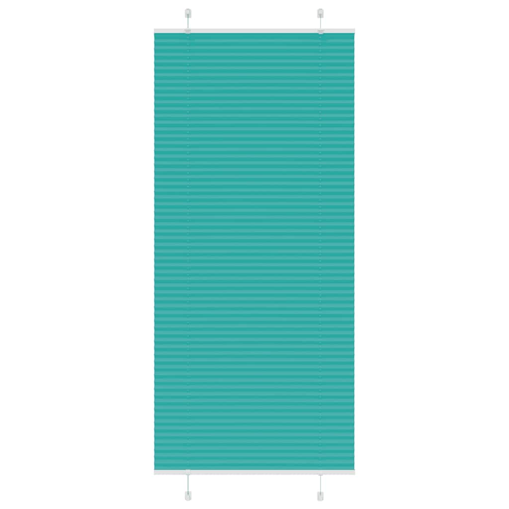 Plissé rolgordijn 95x200 cm stofbreedte 94,4 cm petrol groen