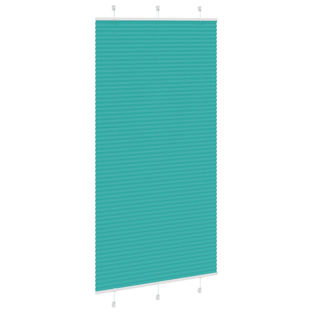 Plissé rolgordijn 105x200cm stofbreedte 104,4cm petrol groen