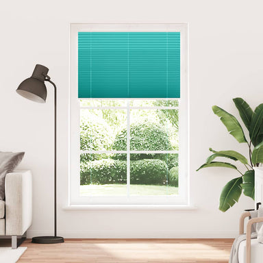 Plissé rolgordijn 120x200cm stofbreedte 119,4cm petrol groen
