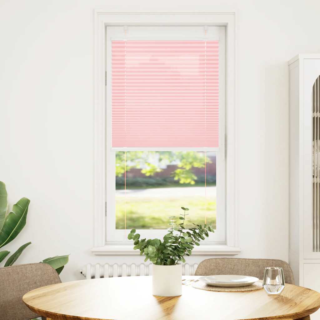 Plissé rolgordijn 55x100 cm stofbreedte 54,4 cm polyester roze