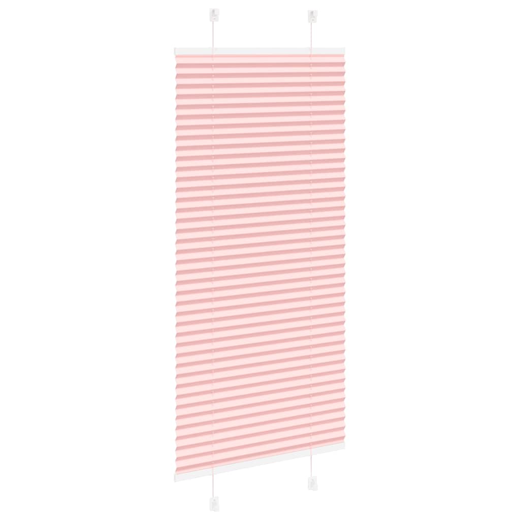 Plissé rolgordijn 65x100 cm stofbreedte 64,4 cm polyester roze