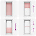 Plissé rolgordijn 65x100 cm stofbreedte 64,4 cm polyester roze