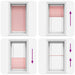 Plissé rolgordijn 70x100 cm stofbreedte 69,4 cm polyester roze