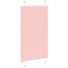 Plissé rolgordijn 75x100 cm stofbreedte 74,4 cm polyester roze