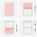 Plissé rolgordijn 85x100 cm stofbreedte 84,4 cm polyester roze