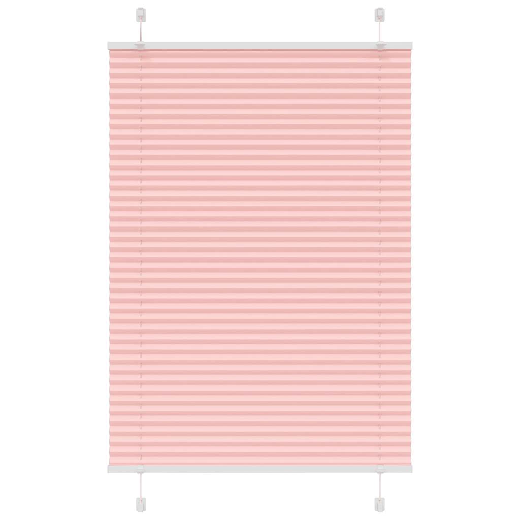 Plissé rolgordijn 90x100 cm stofbreedte 89,4 cm polyester roze