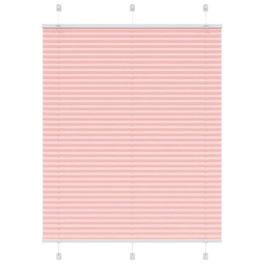 Plissé rolgordijn 105x100cm stofbreedte 104,4cm polyester roze