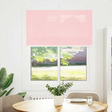 Plissé rolgordijn 105x100cm stofbreedte 104,4cm polyester roze