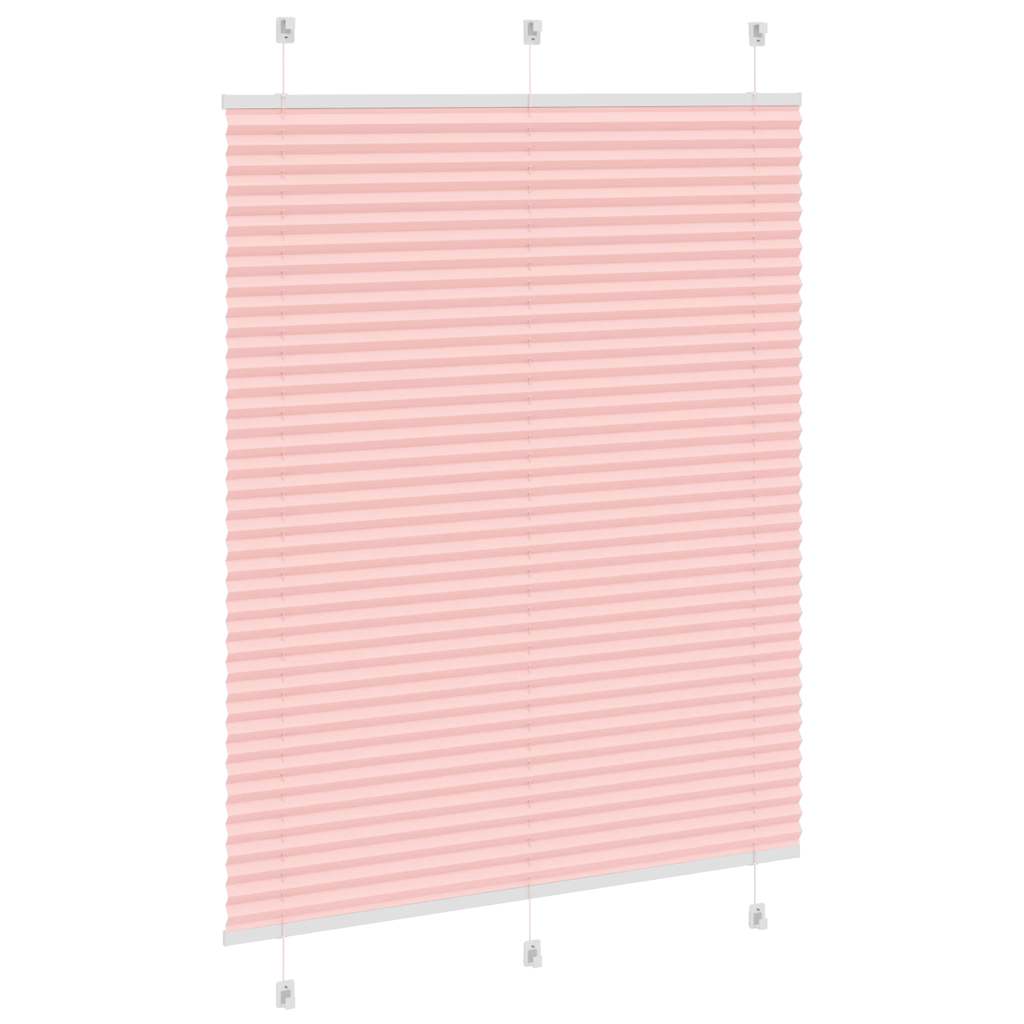 Plissé rolgordijn 105x100cm stofbreedte 104,4cm polyester roze