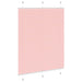 Plissé rolgordijn 105x100cm stofbreedte 104,4cm polyester roze