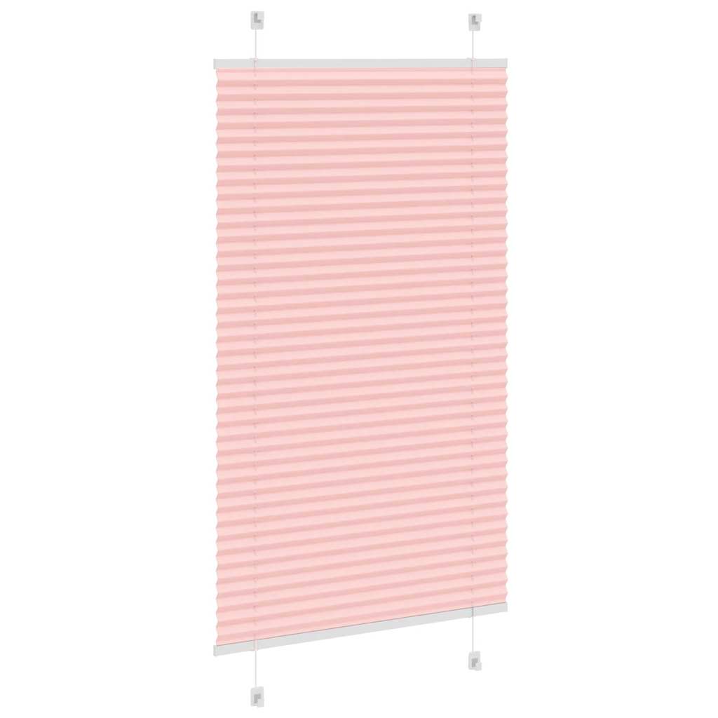 Plissé rolgordijn 75x150 cm stofbreedte 74,4 cm polyester roze