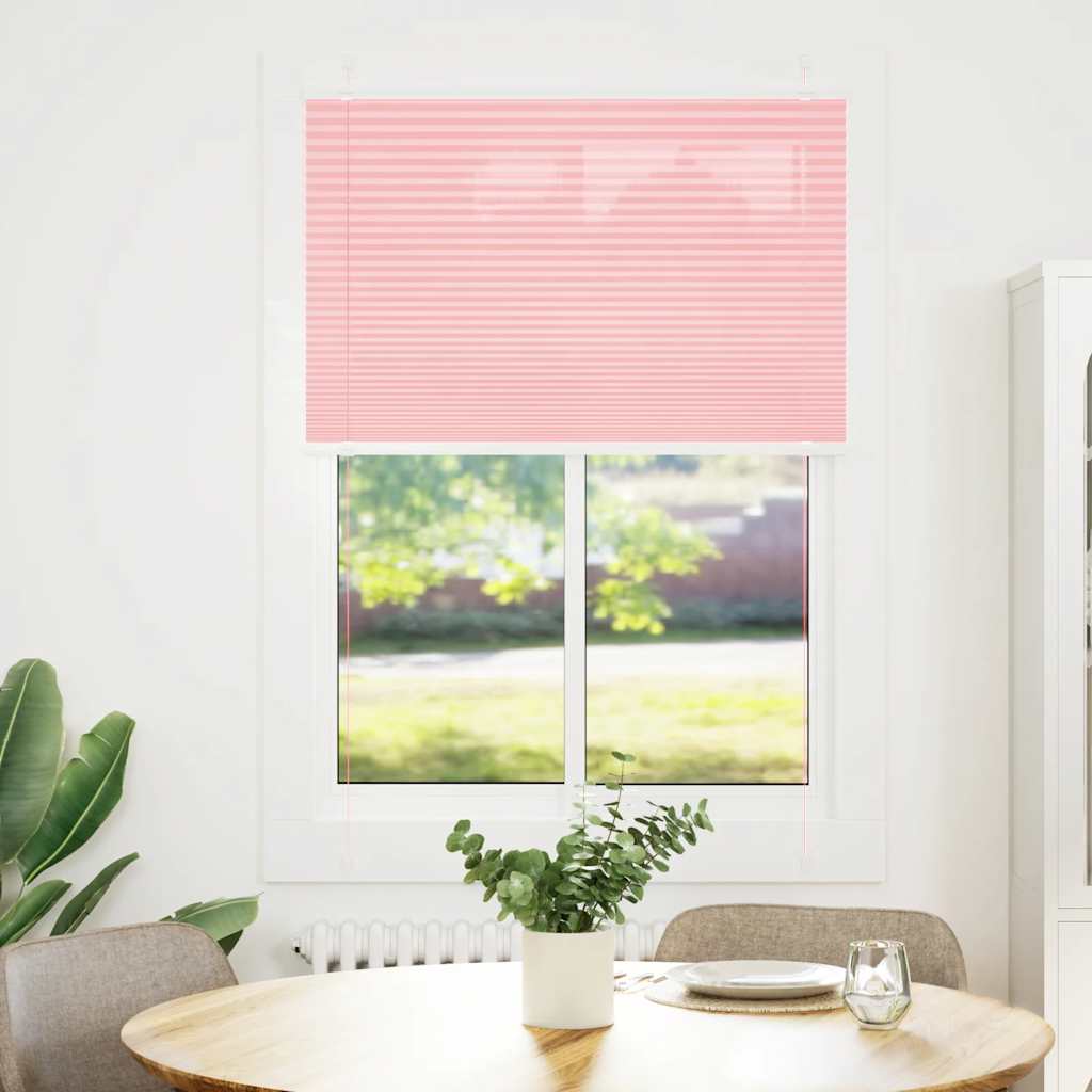 Plissé rolgordijn 85x150 cm stofbreedte 84,4 cm polyester roze