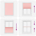 Plissé rolgordijn 85x150 cm stofbreedte 84,4 cm polyester roze