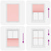 Plissé rolgordijn 90x150 cm stofbreedte 89,4 cm polyester roze