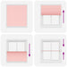 Plissé rolgordijn 115x150cm stofbreedte 114,4cm polyester roze