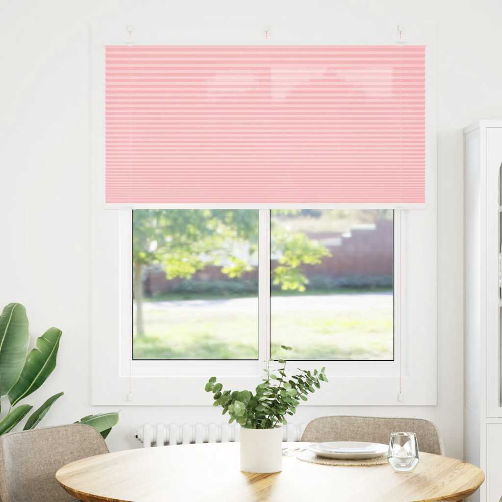 Plissé rolgordijn 120x150cm stofbreedte 119,4cm polyester roze