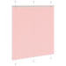 Plissé rolgordijn 120x150cm stofbreedte 119,4cm polyester roze