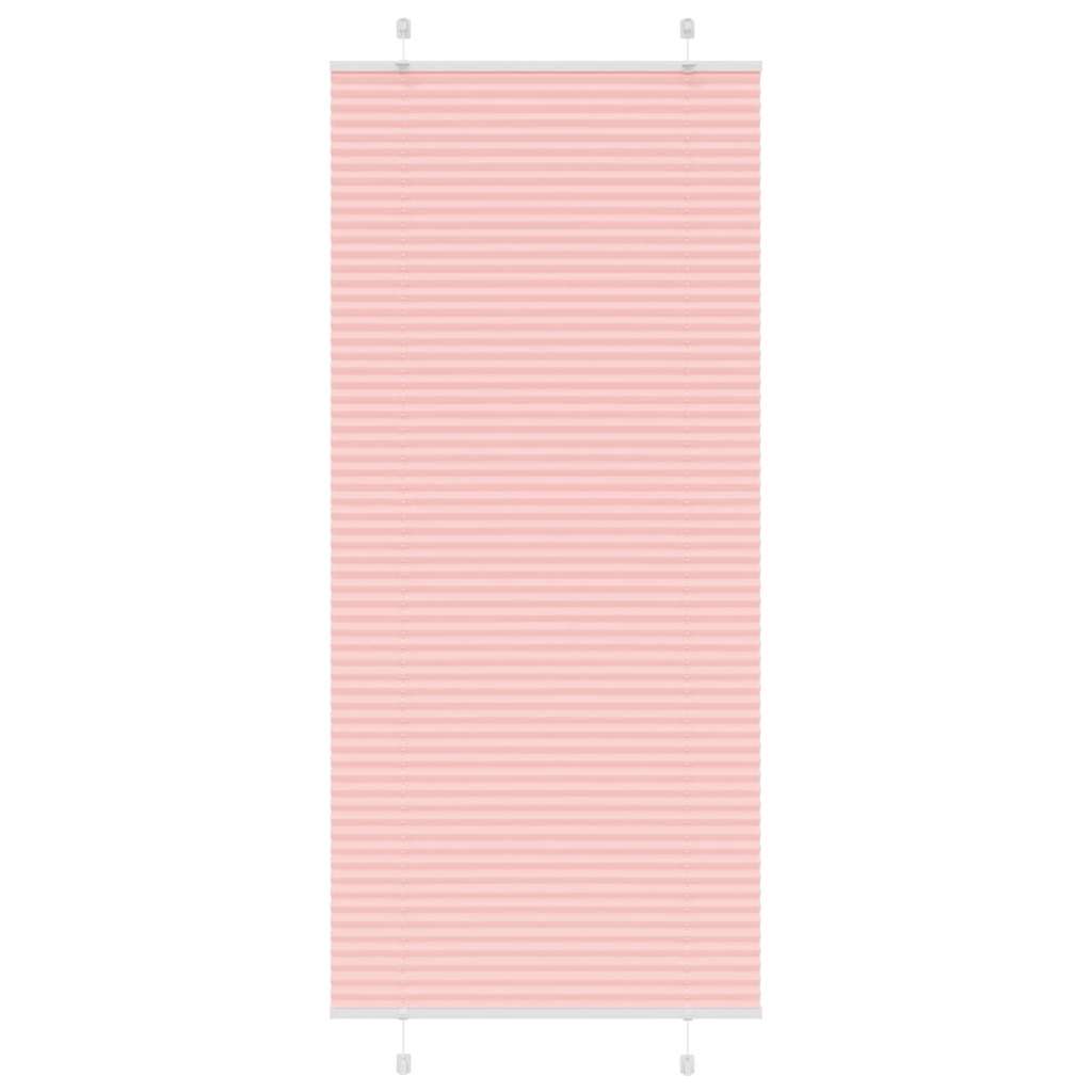 Plissé rolgordijn 85x200 cm stofbreedte 84,4 cm polyester roze