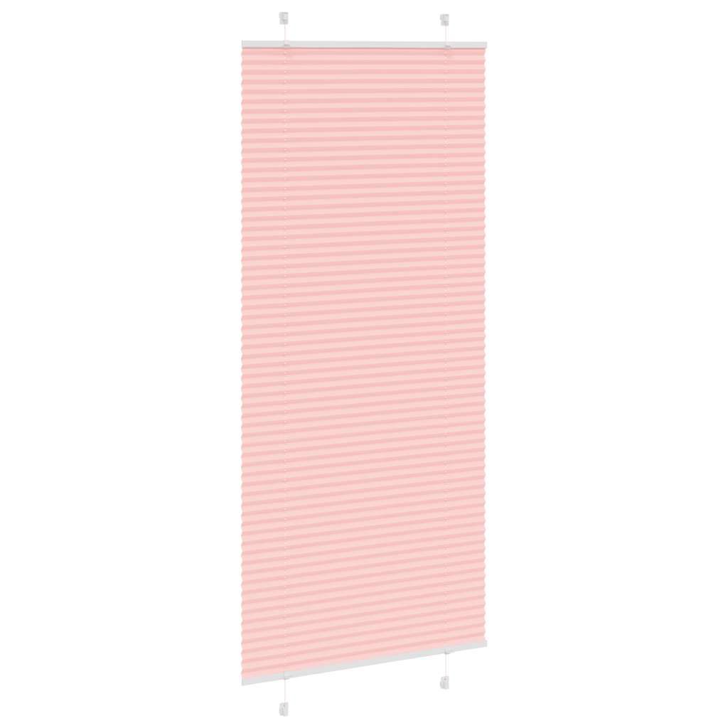 Plissé rolgordijn 85x200 cm stofbreedte 84,4 cm polyester roze