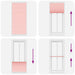Plissé rolgordijn 85x200 cm stofbreedte 84,4 cm polyester roze