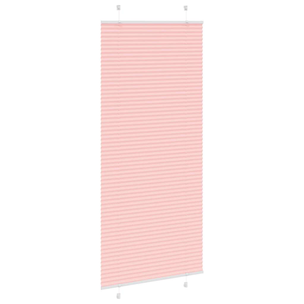 Plissé rolgordijn 90x200 cm stofbreedte 89,4 cm polyester roze
