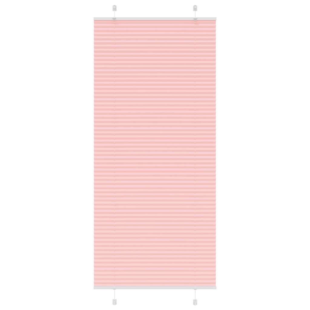 Plissé rolgordijn 95x200 cm stofbreedte 94,4 cm polyester roze